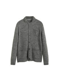 Mango Man, Herren Cardigan 'Gropius', Graumeliert