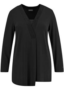 SAMOON, Damen T-Shirt, Schwarz