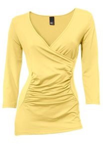Heine, Damen Wickelshirt, Gelb