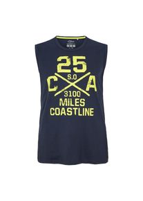 s.Oliver RED LABEL, Herren Tanktop, Navy / Neongelb