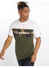 Rocawear, Herren T-Shirt, Gr&uuml;n / Offwhite
