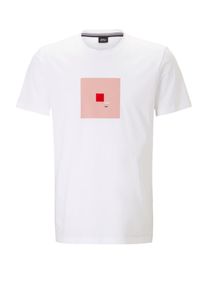 s.Oliver BLACK LABEL, Herren T-Shirt, Altrosa / Rot / Weiß