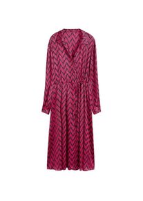 Mango, Damen Kleid 'Rosi', Cyclam / Schwarz