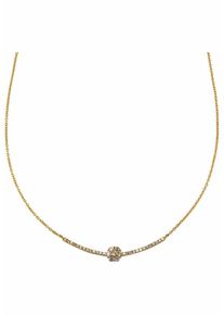 Firetti, Damen Collier, Gold / Weiß