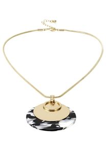 Heine, Damen Collier, Gold / Schwarz / Weiß
