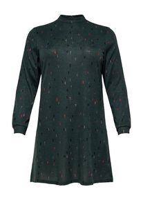Only Carmakoma, Damen Kleid, Grau / Dunkelgrün / Rot / Schwarz