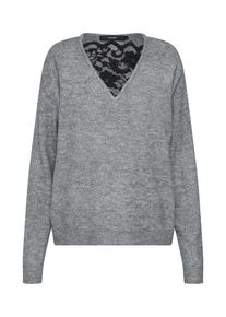 V&eacute;ro Moda VERO MODA, Damen Pullover, Rauchgrau / Schwarz