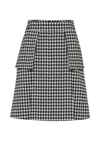 Hugo, Damen Rock 'Rabus', Schwarz / Offwhite
