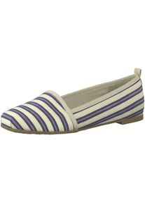 Tamaris, Damen Slipper, Beige / Navy