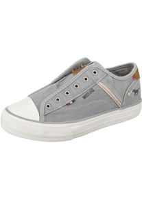 Mustang, Damen Sneakers, Taubenblau / Weiß