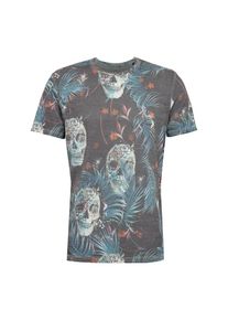 Jack & Jones JACK & JONES, Herren T-Shirt 'JORGLASTOSKULL TEE SS CREW', Blau / Dunkelblau