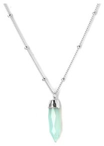 KOSHIKIRA, Damen Kette 'Sky Point NEM022S', Mint / Silber