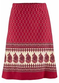 Boysen's BOYSEN'S, Damen Jerseyrock, Creme / Rot