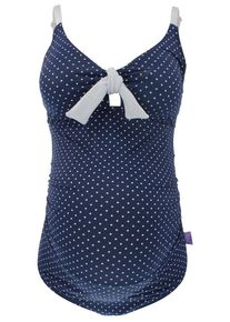 Petit Amour, Damen Badeanzug 'Antonie', Navy / Weiß