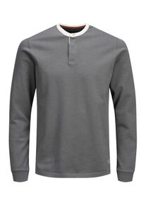 Jack & Jones JACK & JONES, Herren T-Shirt, Rauchgrau / Wei&szlig;