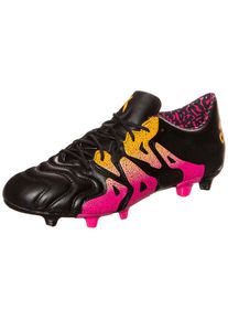 adidas Performance, Herren Fußballschuhe 'X 15.1 FG/AG Leder B26980', Goldgelb / Pink / Schwarz