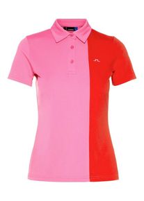 J. Lindeberg J.Lindeberg, Damen Poloshirt 'W Peka', Pink / Rot