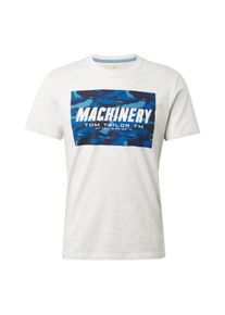 Tom Tailor, Herren T-Shirt, Blau / Weiß
