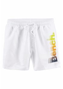 Bench, Herren Badeshorts, Nachtblau / Gelb / Wei&szlig;