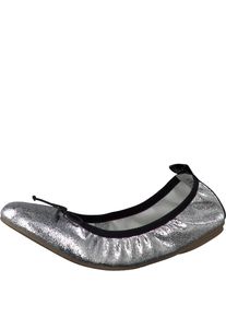 Tamaris, Damen Ballerina, Schwarz / Silber