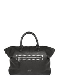 Bree, Damen Leder-Handtasche, Schwarz
