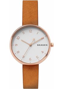 Skagen, Damen Quarzuhr 'SIGNATUR, SKW2624', Braun / Rosegold
