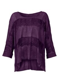 sheego Style, Damen Oversize-Pullover, Lila