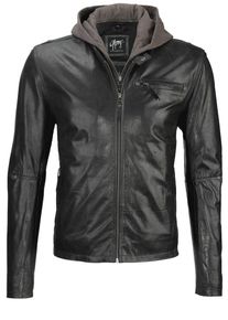 Gipsy, Herren Lederjacke SPIKE LAKRUV, Taupe / Schwarz