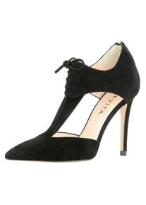 Evita, Damen Pumps halboffen, Schwarz