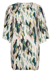 JUNAROSE, Damen 3/4-Ärmel Kleid, Petrol / Schilf / Pastellgrün / Pastellpink / Weiß