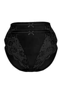 Sassa Mode Sassa, Damen Miederslip 'CLASSIC LACE', Schwarz