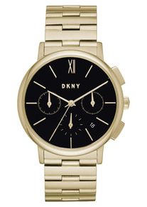 DKNY, Damen Armbanduhr mit Chronograph 'NY2540', Gold / Schwarz