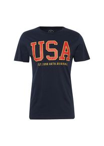 Jack & Jones JACK & JONES, Herren T-Shirt 'JORAUTHENTIQUE', Dunkelblau / Gelb / Rot