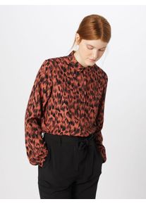 Vila, Damen Bluse 'VITANNI BAINI', Hellrot / Schwarz