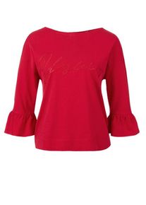 s.Oliver RED LABEL, Damen Jerseyshirt mit Print, Rot