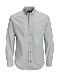 Jack & Jones JACK & JONES, Herren Hemd, Hellgrau / Weißmeliert