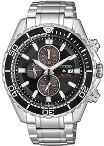 Citizen, Herren Chronograph 'Promaster Marine, CA0711-80H', Schwarz / Silber