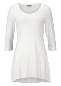 Boysen's BOYSEN'S, Damen Longshirt, Wei&szlig;