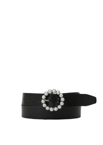 s.Oliver RED LABEL, Damen Gürtel, Schwarz / Silber / Weiß