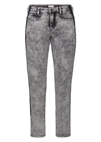 sheego Denim, Damen Stretch-Jeans im Batik-Look, Grey Denim
