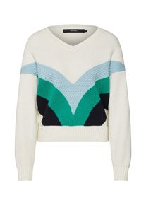 Véro Moda VERO MODA, Damen Pullover 'OCEANE', Blau / Grün / Weiß