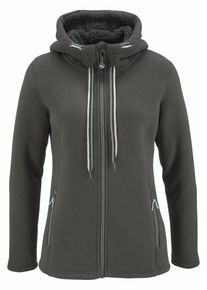 Polarino, Damen Fleecejacke, Anthrazit