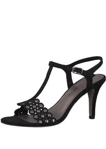 Tamaris, Damen Sandale 'Strass High Sandal', Schwarz / Silber