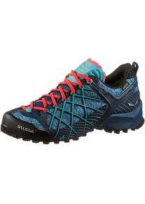 Salewa, Damen Schuhe 'WS WILDFIRE GTX', Petrol / Feuerrot / Schwarz