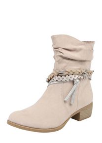 Marco Tozzi, Damen Stiefelette mit Flecht-Detail, Beige
