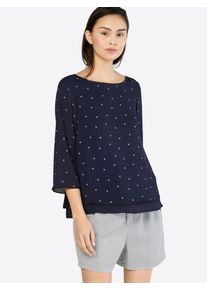 Esprit Collection, Damen Bluse, Navy / Weiß