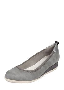 s.Oliver RED LABEL, Damen Ballerina mit Wedgeabsatz, Stone