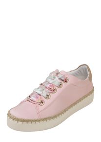 Bugatti, Damen Sneaker mit Sohlenrand in Bast-Optik, Gold / Rosa