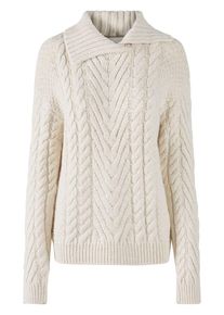 Y.A.S, Damen Schwerer Strickpullover, Wei&szlig;
