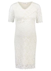 Queen mum, Damen Kleid 'Lace', Wollweiß